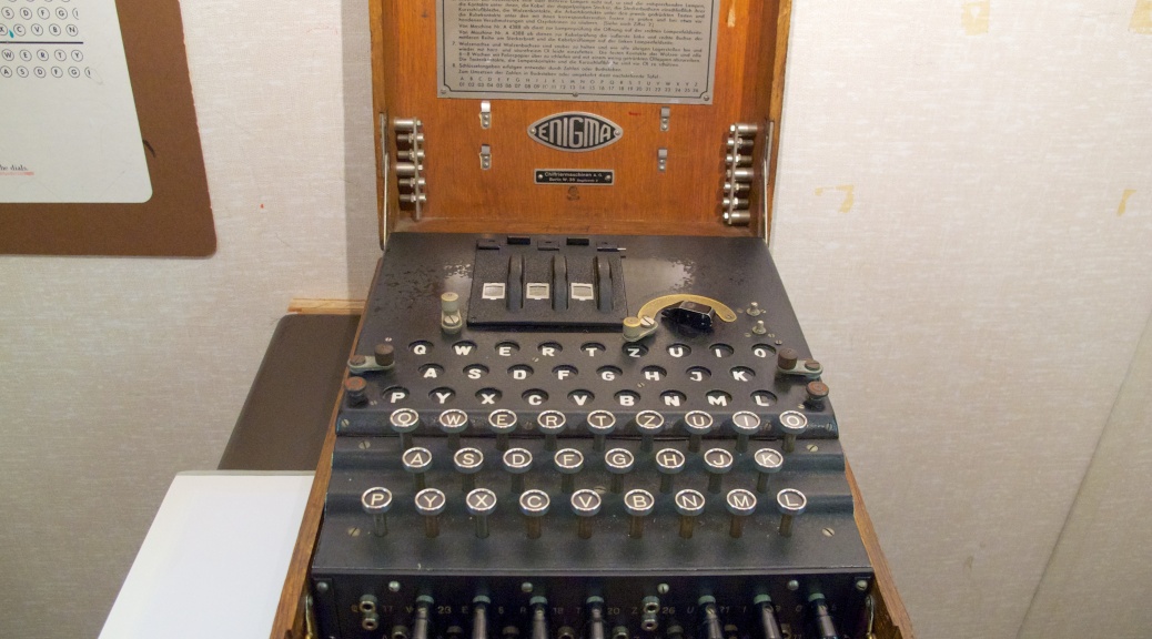 Enigma machine, in public use